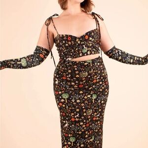 Samantha Pleet Illuminated fitted Dress